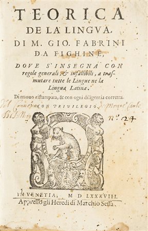 Retorica - Fabrini, Giovanni Teorica de la lingua, di M. Gio. Fabrini da...