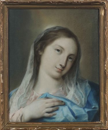 CARRIERA ROSALBA (1675 - 1757) Scuola di. Madonna. Pastelli su carta. Cm...