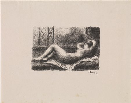 Pierre Auguste Renoir (Limoges 1841 &ndash; Cagnes sur mer 1919) ODALISQUE....