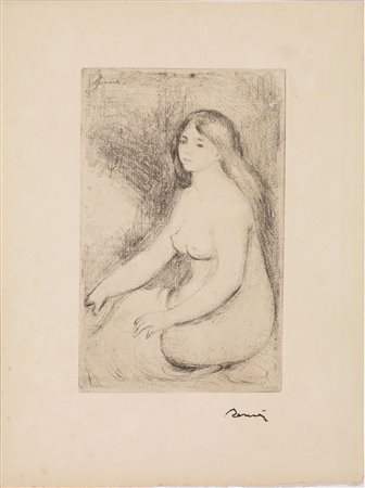 Pierre Auguste Renoir (Limoges 1841 &ndash; Cagnes sur mer 1919) BAIGNEUSE...