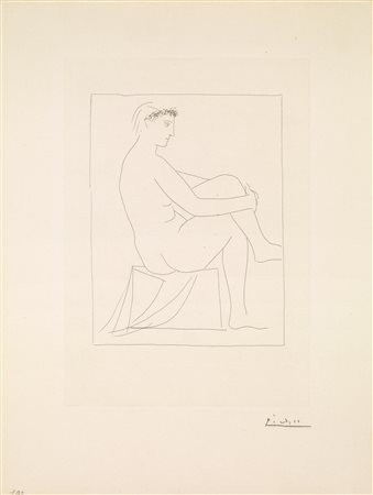 Pablo Picasso (Malaga 1881 &ndash; Mougins 1973) FEMME NUE COURONN&Eacute;E...