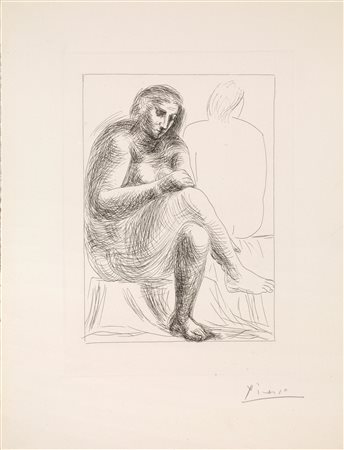 Pablo Picasso (Malaga 1881 &ndash; Mougins 1973) AU BAIN. 1930 Acquaforte. mm...