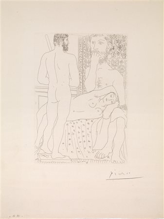 Pablo Picasso (Malaga 1881 Mougins 1973) SCULPTEUR, MOD COUCH&Eacute; ET...