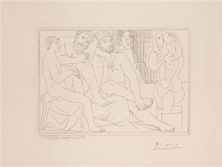 Pablo Picasso (Malaga 1881 Mougins 1973) SCULPTEURS, MOD ET SCULPTURE. 1933...