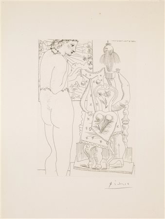 Pablo Picasso (Malaga 1881 Mougins 1973) MOD ET SCULPTURE SURR&Eacute; 1933...
