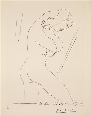 Pablo Picasso (Malaga 1881 Mougins 1973) NUE AU COLLIER. 1944 Bulino. mm...