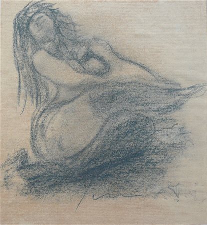Lucio Fontana Rosario di Santa Fè 1899 - Varese 1968 Nudo femminile,...