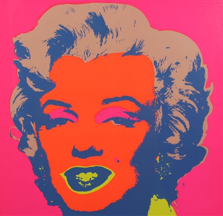 Warhol Andy Marilyn serigrafia su carta, cm. 91,4x91,4 al retro timbri ad...