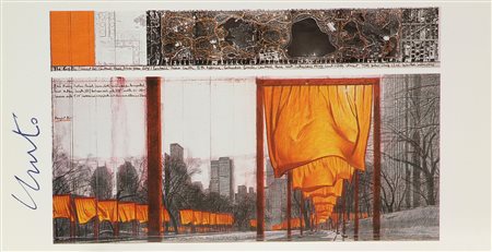 Christo The Gates / Project for Central Park New York, 2004 stampa su...