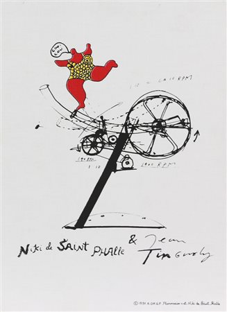 Niki de Saint Phalle & Jean Tinguely Flammarion 4, 1995 stampa su tela...