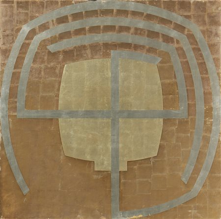 RUMNEY RALPH (1934 - 2002) Labyrinth. 1966. Tecnica mista su tavola. Cm...