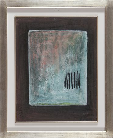 VERMI ARTURO (1928 - 1988) Paesaggio. Olio su tela . Cm 35,50 x 45,50. Prima...