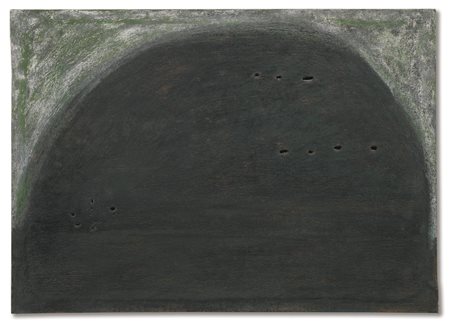 Lucio Fontana 1899 - 1968 CONCETTO SPAZIALE SIGNED, TITLED AND DATED 1956 ON...