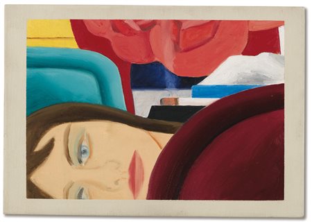 Tom Wesselmann 1931 - 2004 STUDY FOR BEDROOM PAINTING #29 SIGNED, TITLED AND...