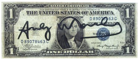 ANDY WARHOL Pittsburg (USA) 1930 – New York (USA) 1987 One Dollar Bill...