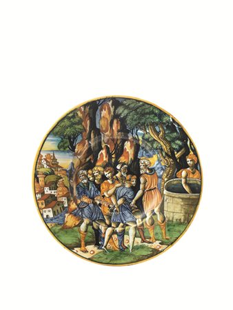 COPPA PESARO, PITTORE DEL PIANETA VENERE (?), 1542-1548 CIRCA Maiolica...