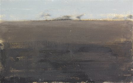 Gregory Di Carlo, La Rue Blanche, 2009, olio su tela grezza, cm. 49x77,...