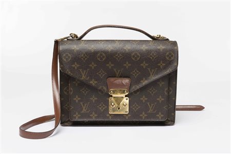 Louis Vuitton: borsa in pelle tela Monogram con tracolla removibile e...