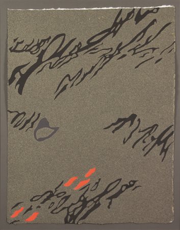Agostino Ferrari Senza titolo, serigrafia materica su carta, cm. 64x50