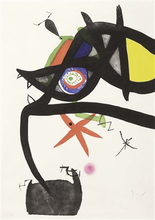 Joan Miró, Barcellona 1893 - Palma di Maiorca 1983, Quatre colors aparien el...