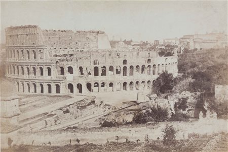 ANDERSON JAMES (1813 - 1877) ATTRIBUITO. Roma, Colosseo. 1855. Carta salata....