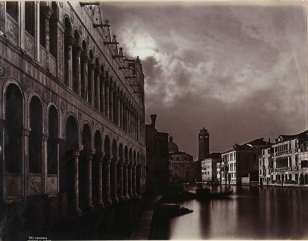 NAYA CARLO (1816 - 1882) Venezia, Fondaco dei Turchi. Stampa all'albumina con...