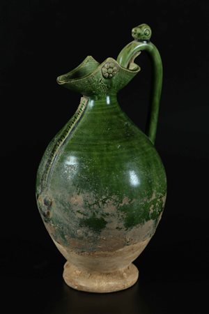 Arte Cinese Brocca in terracotta invetriata di verde Cina, dinastia Song. -....