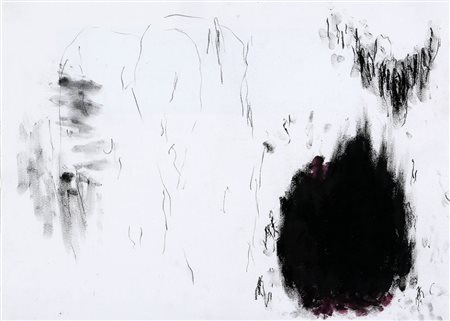 ARCANGELO, 1956, Notti di demoni, 1981, Tecnica mista su carta, cm. 36 x 50,...