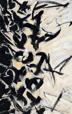 ANGELO SAVELLI, 1911 - 1995, Pittura N. 12, 1958, Olio su tela, cm. 160 x...