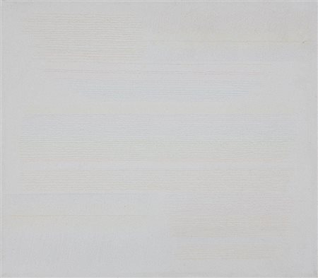 RICCARDO GUARNERI, 1933, Linee, 1979, Tecnica mista su tela, cm. 35 x 40,...