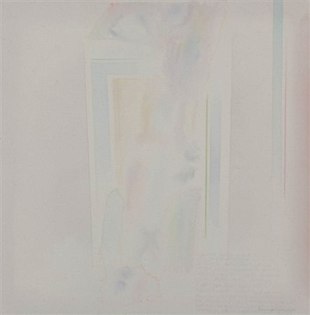 RICCARDO GUARNERI, 1933, Sipario aperto, 2011, Tecnica mista su tela, cm. 65...