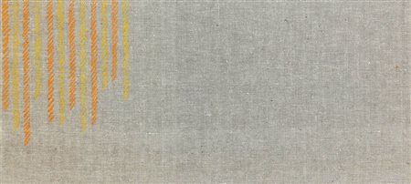 GIORGIO GRIFFA, 1936, Verticale, 1973, Acrilico su tela, cm. 21,5 x 46,5,...