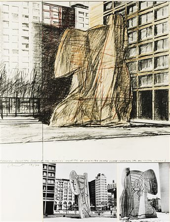 Christo (Gabrovo 1935) - "Wrapped Sylvette, Project for Picasso's Sylvette at...