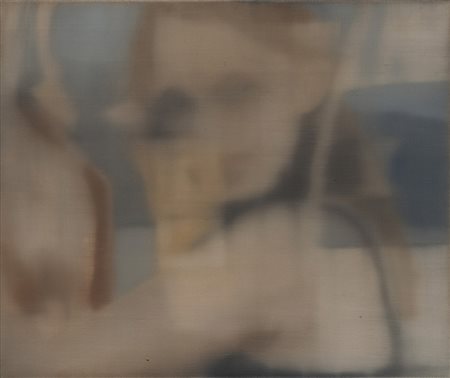 Bert De Beul (Gent 1961) - "Senza titolo" 2000 olio su tela, cm 62x74 Firmato...
