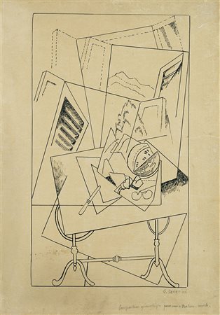 Gino Severini (Cortona 1883 - Parigi 1966) - "Composition geometrique pour...