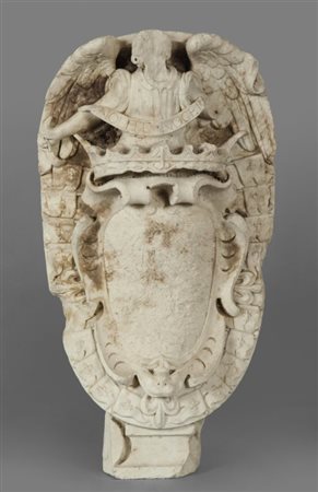 Stemma in marmo scolpito, sec. XVIIcm. 50x70