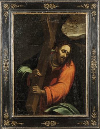 Giovanni Marni "Cristo che porta la Croce" oliocm.74x108