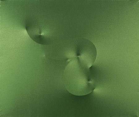 OMAR LUDO (1953)Green dreamin', 2015Acrilici su tela estroflessaCm 55x65Firma...