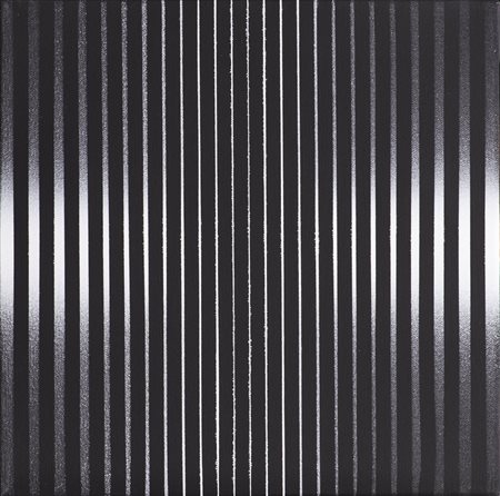 ENNIO FINZI (1931)Luce Vibrazione, 1971-2013Olio su telaCm 30x30Firma e...
