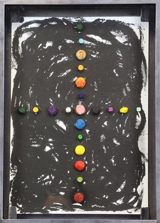 Jannis Kounellis, Untitled (Pastels), 2015, applicazioni di pastelli su...