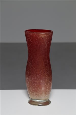 SEGUSO ARCHIMEDE (1909 - 1999) Vaso in vetro di murano, serie polveri per...