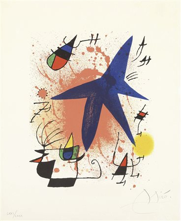 Joan Miró, Barcellona 1893 - Palma di Maiorca 1983, Miró litógrafo I, 1972,...