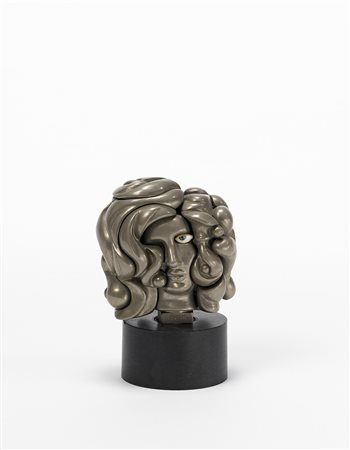 Miguel Berrocal ( 1933 - 2006) Piccola scultura "mini-Michelle" in metallo...