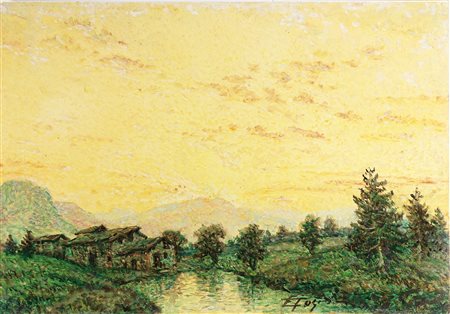 TOGNI EDOARDO (1884 - 1962) Sinfonia colorata di un tramonto. Vibrazione di...