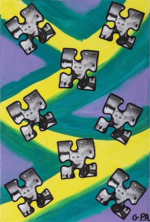 GIAMPIETRO ARZUFFI (1979)Icone della Pop Art VII, 2011 Acrilico e collage su...