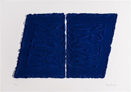 PINO PINELLI (1938)Pittura Blu, 2006 Serigrafia matericaCm 60x85Firma a...