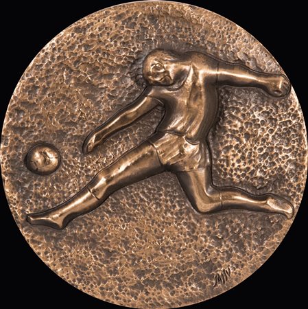 ALIGI SASSU (1912-2000)Stadio Olimpico, 1990 Medaglia in bronzoDiametro cm...