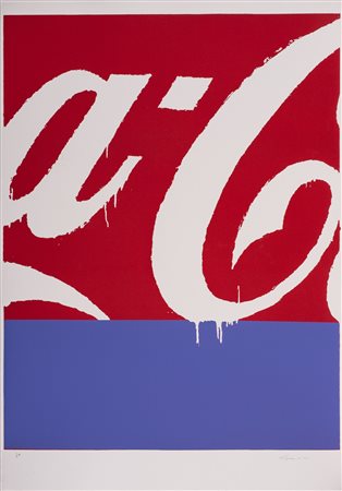 MARIO SCHIFANO (1934-1998)Coca Cola LitografiaCm 100x70Firma a matita in...