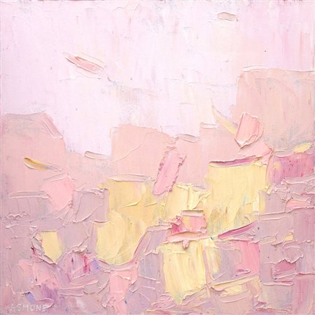 Domenico Asmone 1963, Bologna (Bo) - [Italia] Cromatico rosa olio su tela...