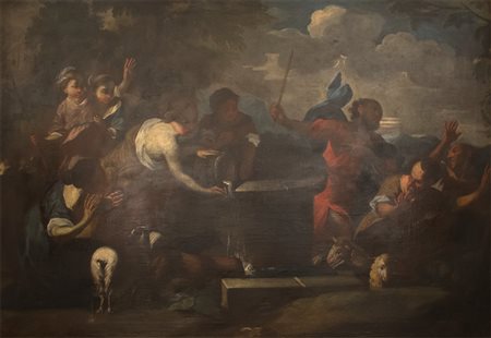Ambito di Ciro Ferri, Mosè e le figlie di Jetro, terzo quarto XVII secolo....